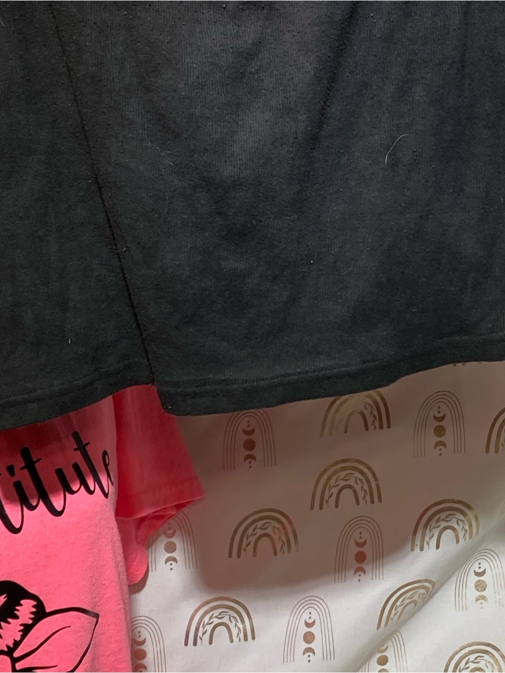 No Boundaries Black Tank Top with Pink and Orange Heart Palm Graphic - Picture 3 of 6